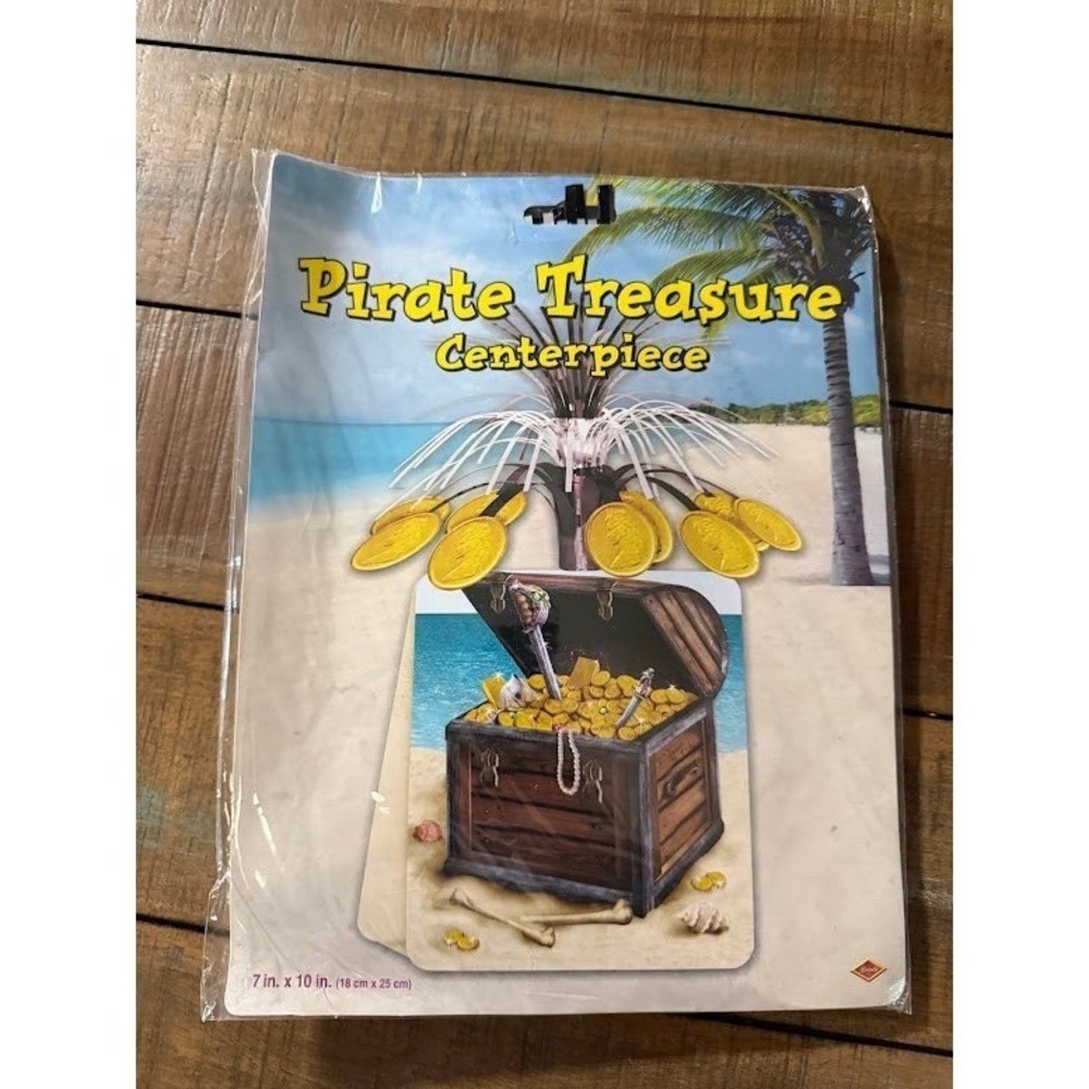 Beistle Pirate Treasure Centerpiece Party Decoration 50048 Vintage 2006 New